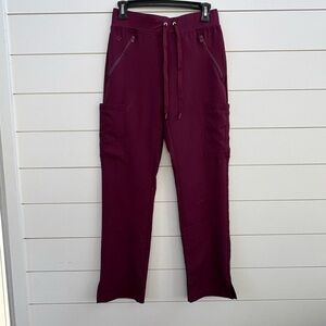 Med Couture Women's Burgundy Scrub Pants
